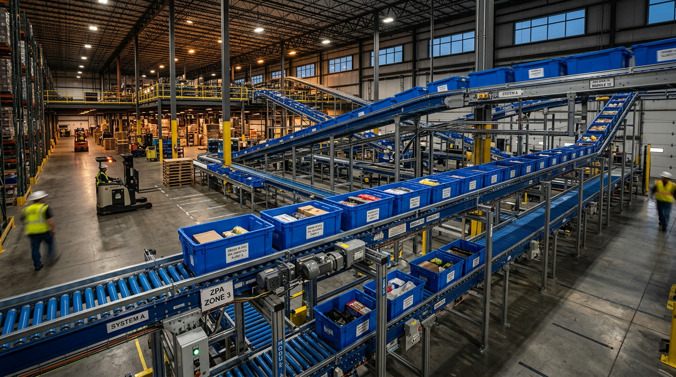 Optimizing Case and Tote Conveyors for 3PL Warehouse Efficiency